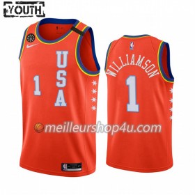 Maillot Basket Enfant New Orleans Pelicans Zion Williamson 1 Nike 2020 Rising Star Swingman